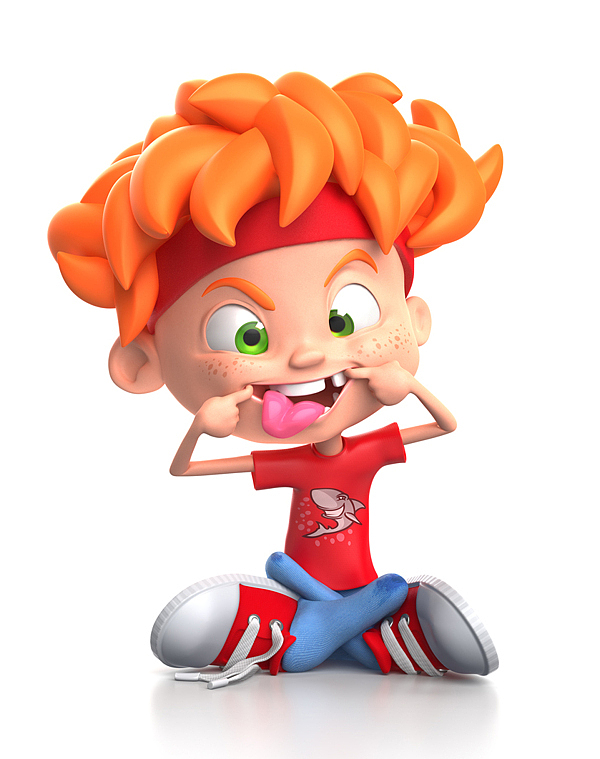 personajes 3D de niños , 001-jippi-cool-kid-characters-warner-mcgee