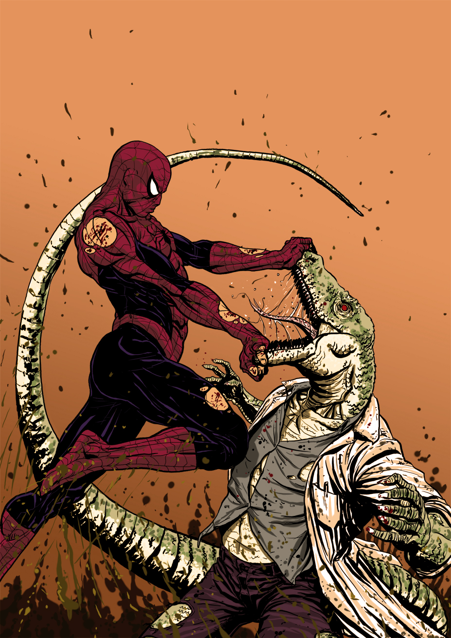 Spiderman vs lagarto