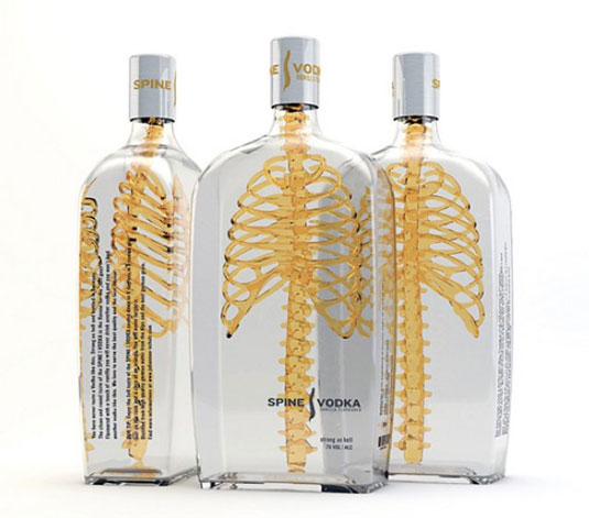 diseños de packaging Spine Vodka