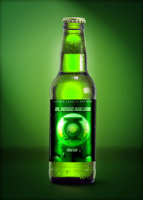 cerveza de linterna verde
