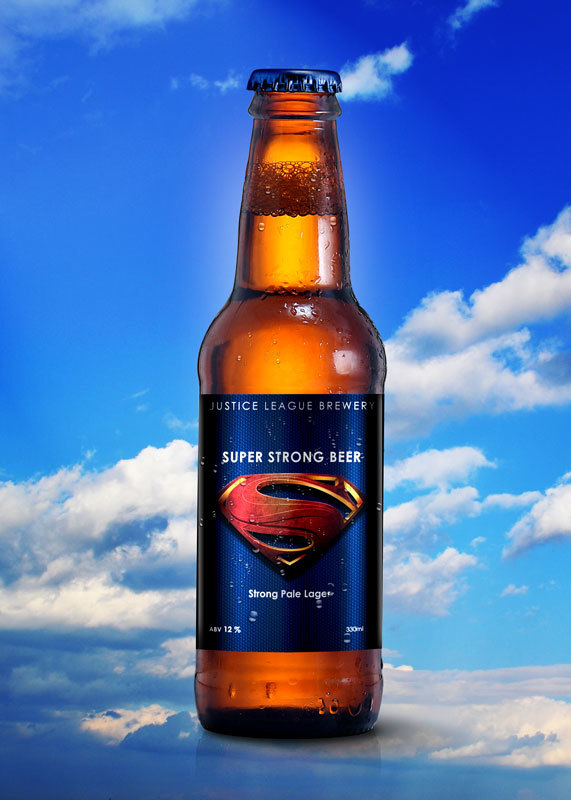 cerveza de superman