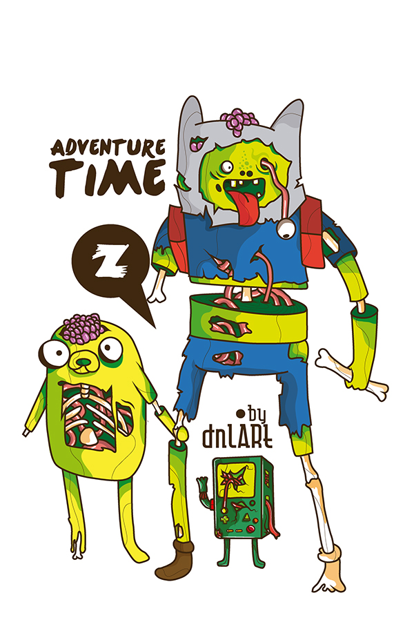 caricaturas zombie hora de aventura
