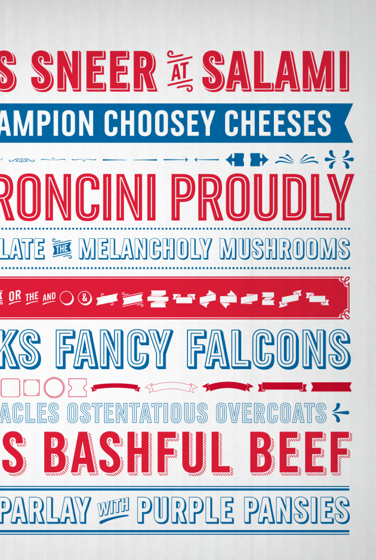 Pizza Press™ la tipografía oficial de Domino'... Frogx Three