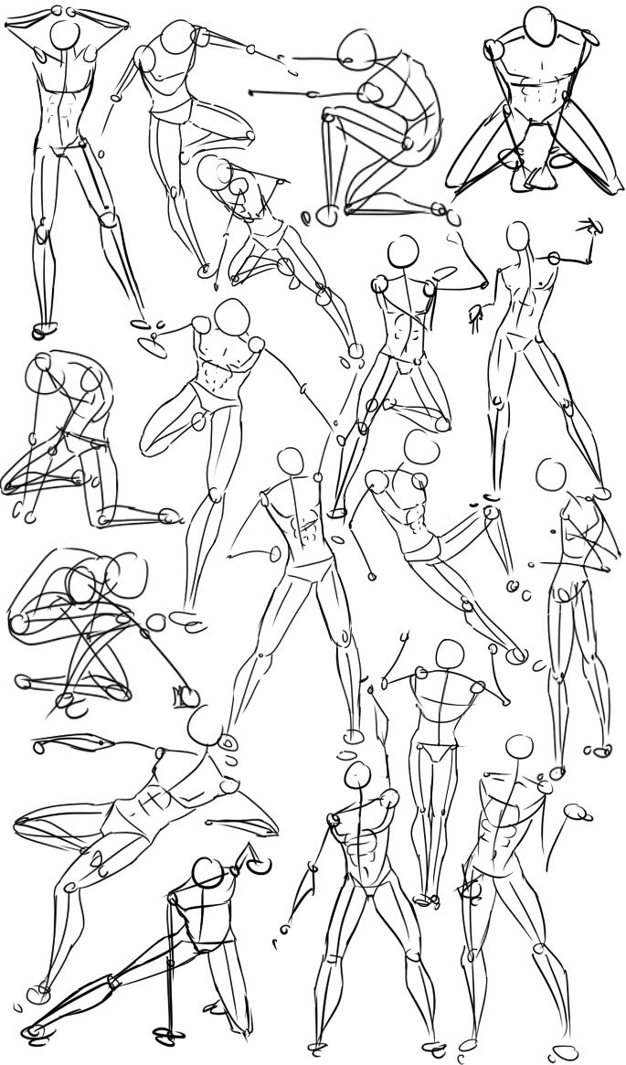 Guías de dibujo: Anatomía y movimientos del cuerpo - Frogx Three