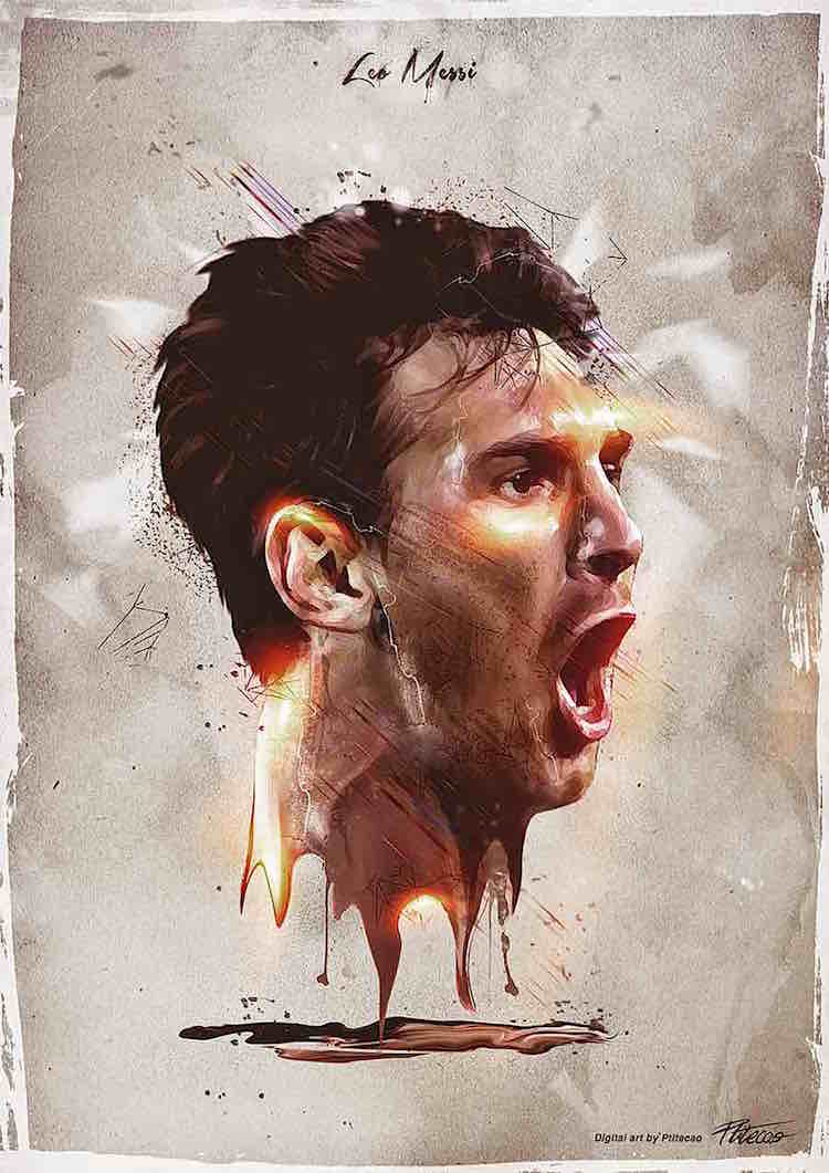 Retratos de deportistas famosos por Caroline Blanchet - Frogx Three