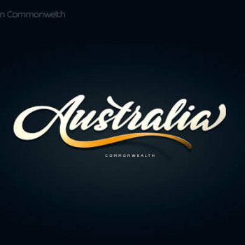 Logos tipográficos de países australia