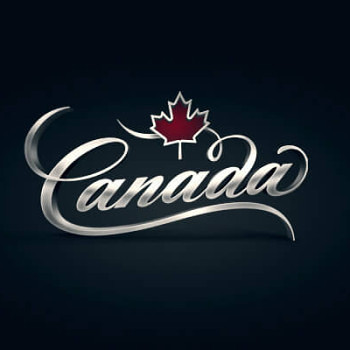 Logos tipográficos de países canada