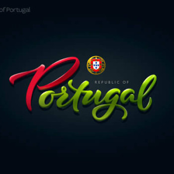 Logos tipográficos de países portugal