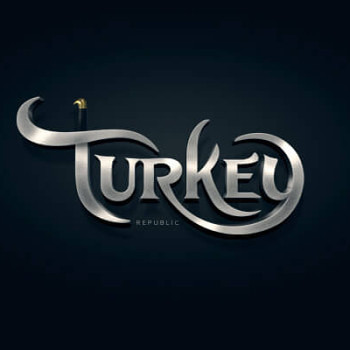 Logos tipográficos de países turkia