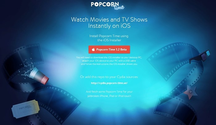Popcorn Time iOS iPhone iPad and Ipod touch