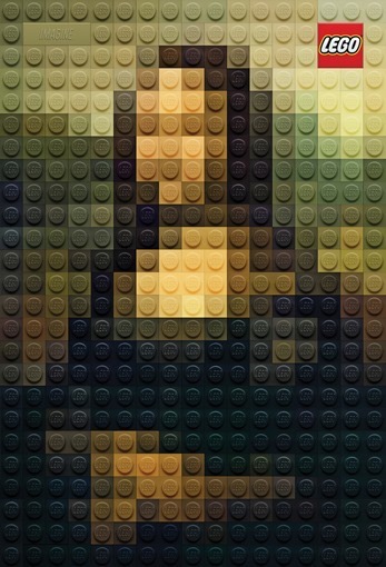 Obras de arte en Pixel Art realizadas con fichas Lego - Frogx Three