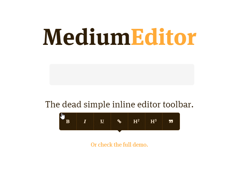 medium editor