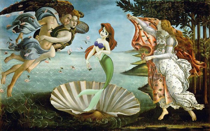 “El nacimiento de Venus” de Botticelli