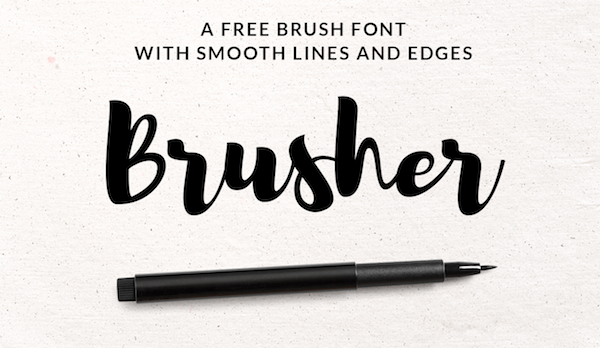 brushes font