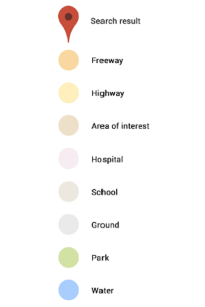 Colores Google Maps