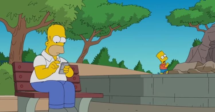 Simpson parodian pokemon go