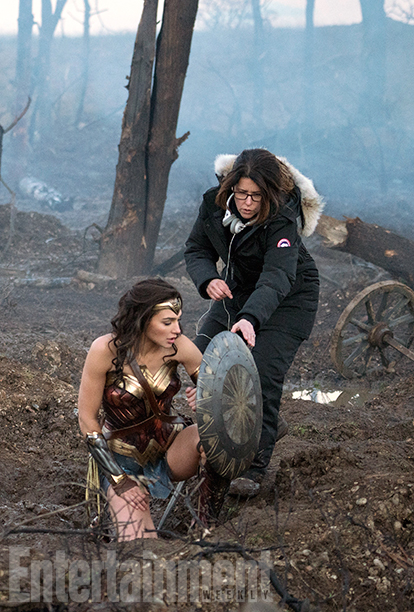 Wonder Woman (2017) Gal Gadot and Director Patty Jenkins