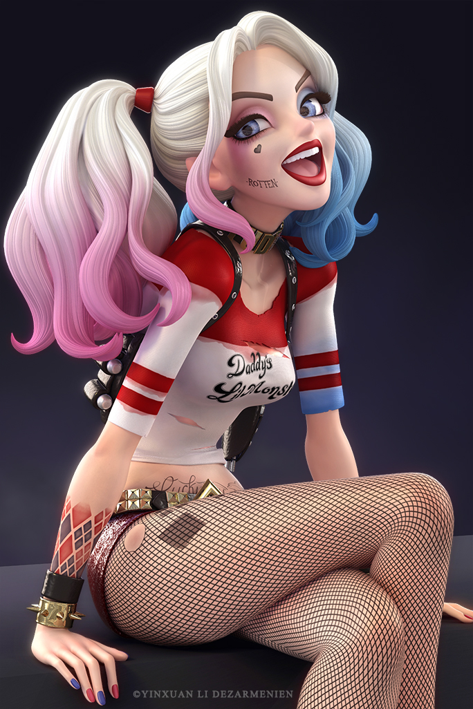 Harley Quinn 3D Yinxuan Li Dezarmenien 1