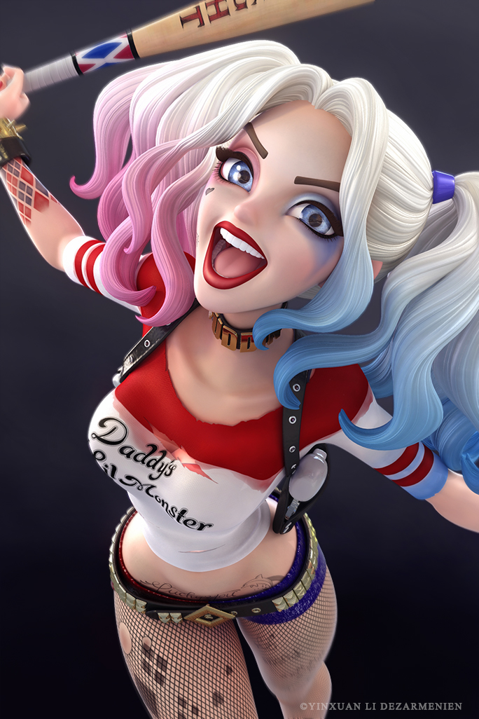 Harley Quinn 3D Yinxuan Li Dezarmenien 4