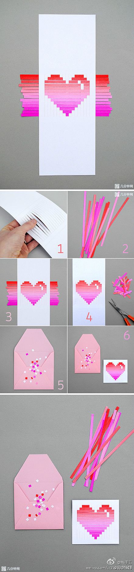 diseños de sobres de cartas para San Valentin