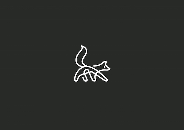 Logotipos animales creados con una sola linea