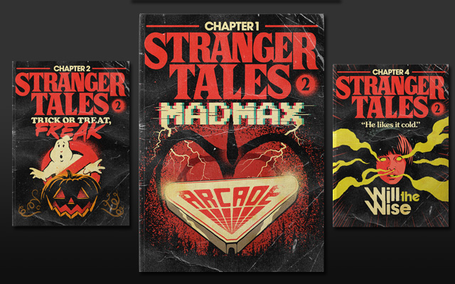 Retro-portadas inspiradas en Stranger Things 2