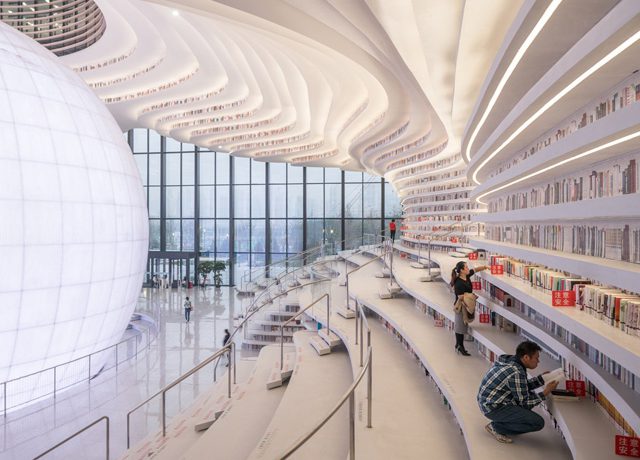 biblioteca futurista