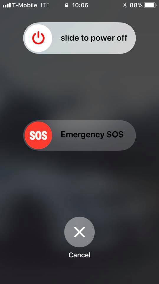 Modo SOS iPhone