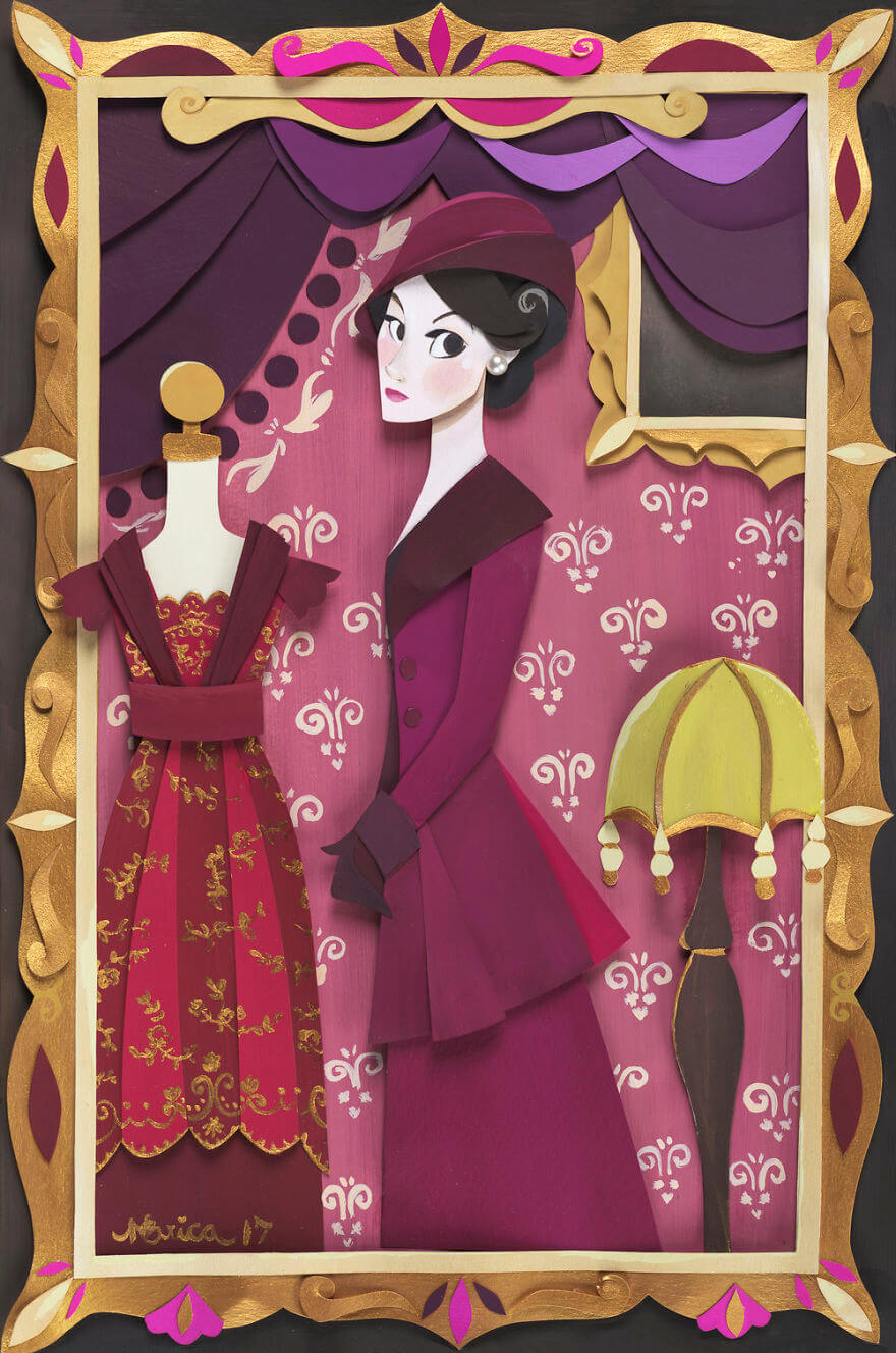 Hermoso arte en papel por Nathanna Erica - Frogx Three