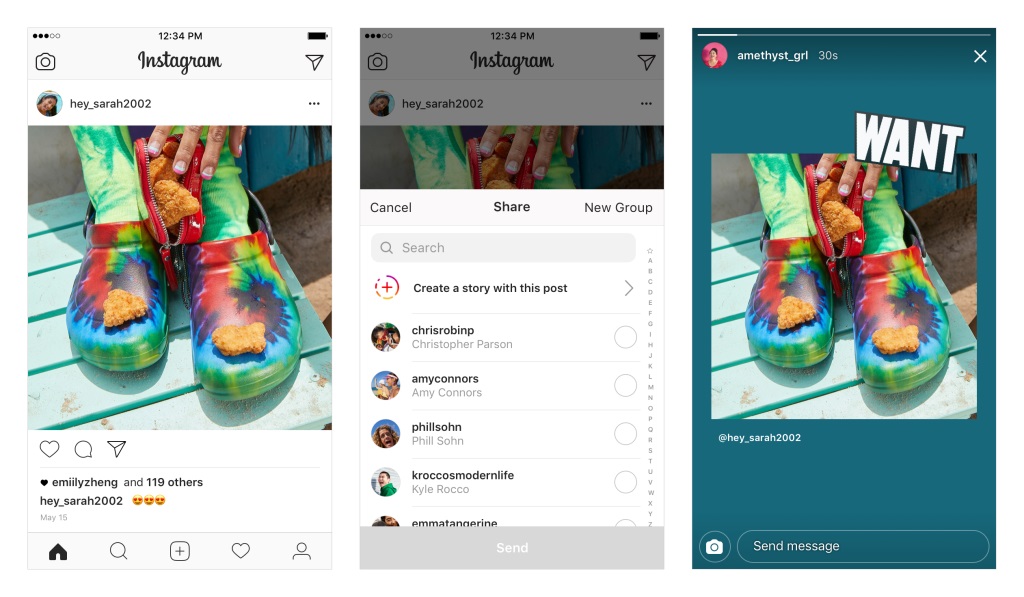 Instagram ahora permite compartir contenidos