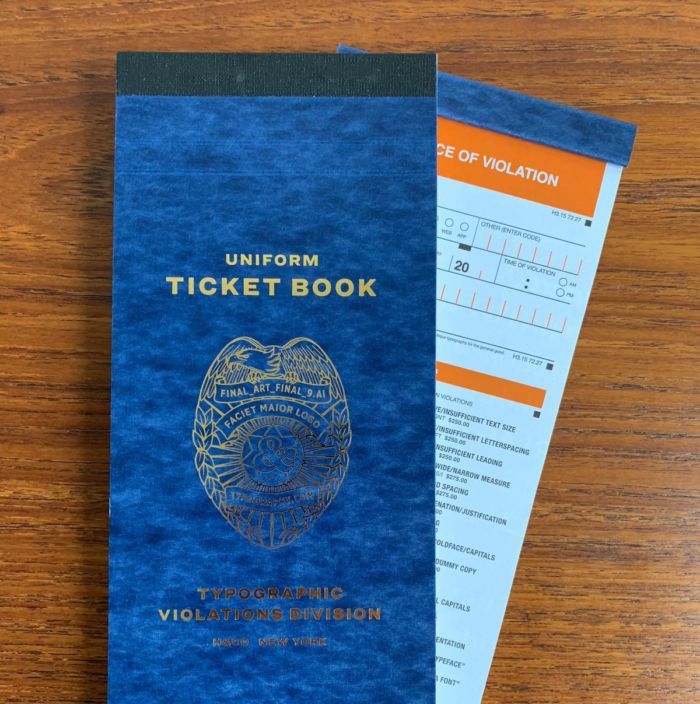 Typographic Ticket Book (1)