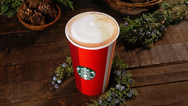 bebida navideña de Starbucks