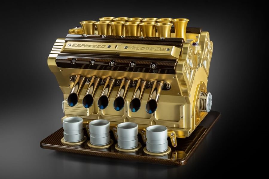 Diseño de cafetera creada con un motor